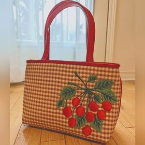 Beautiful strawberries purse